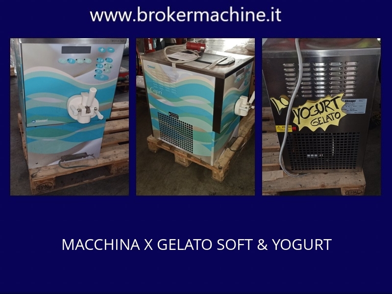 MACCHINA PER GELATO SOFT E YOGURT KLIMAGEL - BROKERMACHINE  Ricollocazione  Di Beni Provenienti Da Leasing Interrotti, Fallimenti, Dismissioni, Torino