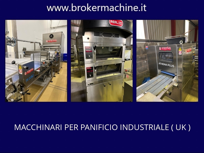 MACCHINARI PANIFICIO INDUSTRIALE SITO IN INGHILTERRA 1 used industrial bakery machinery