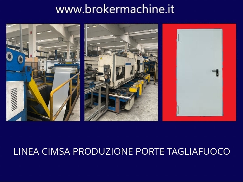 LINEA CIMSA PRODUZIONE PORTE TAGLIAFUOCO 1 linea cimsa usata