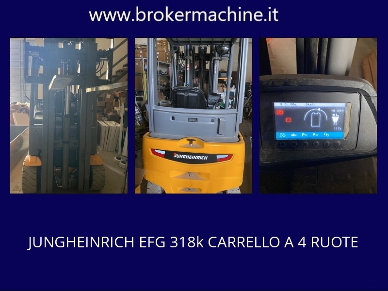 JUNGHEINRICH EFG 318K CARRELLO A 4 RUOTE