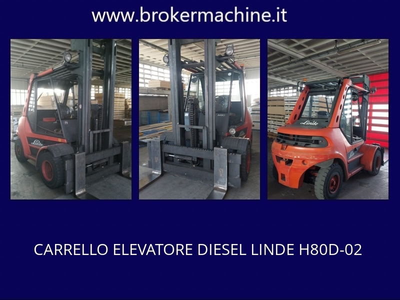 CARRELLO ELEVATORE LINDE 80 Q DIESEL