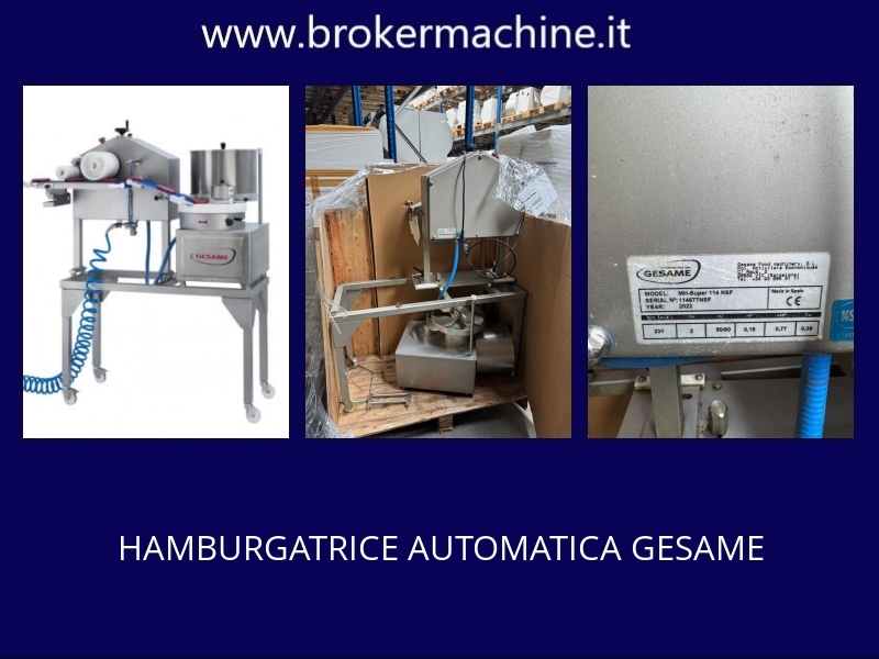 HAMBURGATRICE AUTOMATICA GESAME 114 MH SUPER 2 Macchina formatrice di alimenti