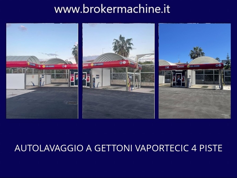 AUTOLAVAGGIO A GETTONI VAPORTECIC 4 PISTE 2 autolavaggio