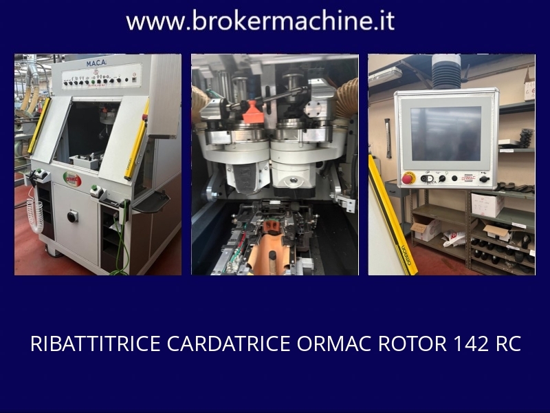 RIBATTITRICE CARDATRICE ORMAC ROTOR 142 RC 4 RIBATTITRICE CARDATRICE ORMAC